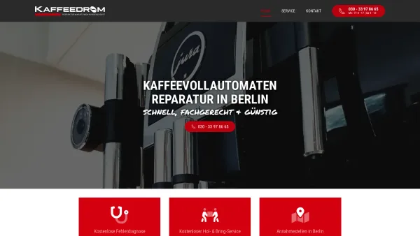 Website Screenshot: Kaffeedrom - Kaffeevollautomaten Reparatur Berlin | Kaffeedrom - Date: 2023-06-20 10:42:08