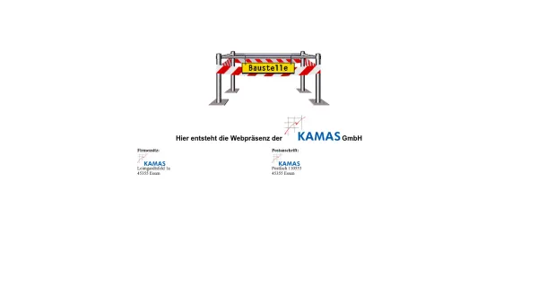 Website Screenshot: KAMAS Abrechnungsservice GmbH & Co.KG - KAMAS Baustelle - Date: 2023-06-20 10:38:10
