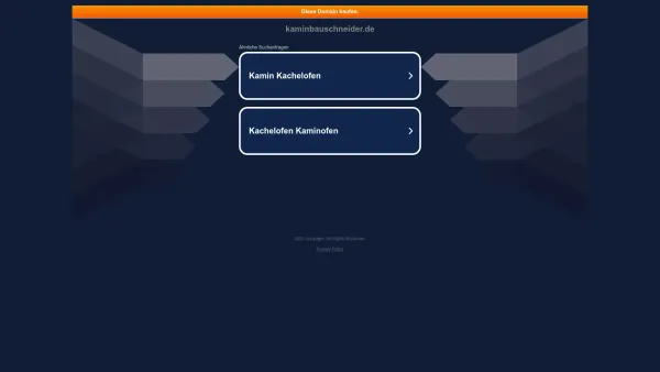 Website Screenshot: Kaminbau Schneider -  Schneider löst  Kaminprobleme! - kaminbauschneider.de - Date: 2023-06-20 10:38:10