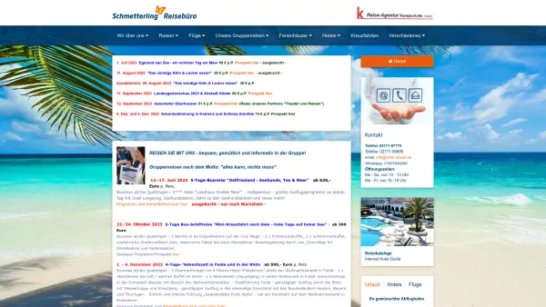 Website Screenshot: Kampschulte GmbH - Reisebüro Kampschulte in Leverkusen-Quettingen - Date: 2023-06-20 10:38:10