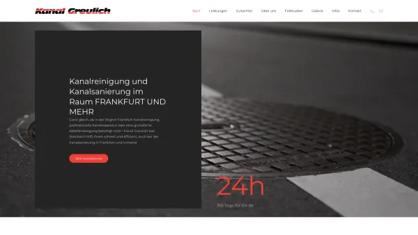 Website Screenshot: Kanal Greulich GmbH - Kanalreinigung und Kanalsanierung | Kanal Greulich - Date: 2023-06-20 10:38:10