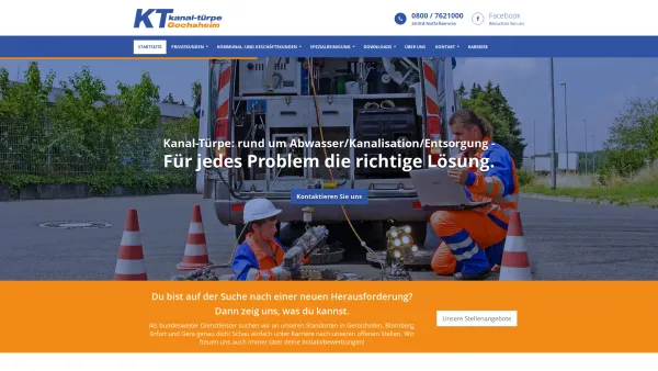 Website Screenshot: Kanal-Türpe e.K. - Kanal Türpe - Rohrreinigung, Kanalreinigung, Sanierung und Entsorgung Schweinfurt Bamberg Würzburg - Date: 2023-06-20 10:38:10