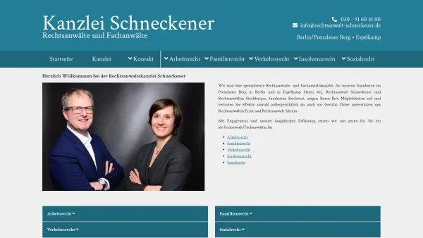 Website Screenshot: Kanzlei am Dom -  Rechtsanwälte Welslau ·  Schneckener · Uhtbrok · Obexer in Partnerschaft - Kanzlei Schneckener: Home - Date: 2023-06-20 10:38:13
