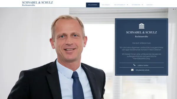 Website Screenshot: Rechtsanwaltskanzlei Schnabel & Schulz - Willkommen - Date: 2023-06-20 10:38:13