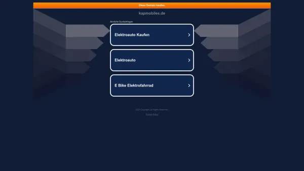 Website Screenshot: KAP mobiles -  Umweltfreundliche Mobilität - kapmobiles.de - Date: 2023-06-20 10:38:13