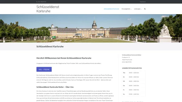 Website Screenshot: Schlüsseldienst Karlsruhe Reiter - Schlüsseldienst Karlsruhe - Schnelle professionelle Hilfe! - Date: 2023-06-20 10:38:13