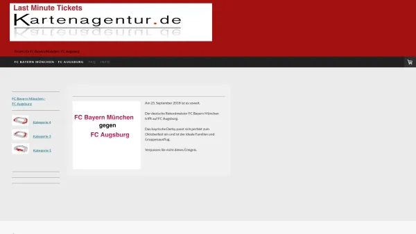 Website Screenshot: Kartenagentur Thomas Weber - Bastian Schweinsteiger Abschiedsspiel - Kartenagentur.de - Date: 2023-06-20 10:38:13