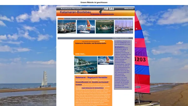 Website Screenshot: Katamaran und Hausboot Hersteller - Kostenloses Angebot - Date: 2023-06-20 10:38:13