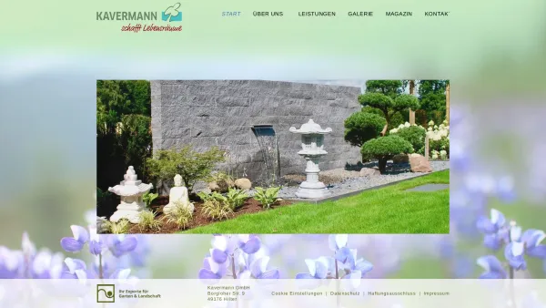 Website Screenshot: KAVERMANN Garten- u. Landschaftsbau GmbH Kavermann -  Kavermann schafft Lebensräume! - Kavermann Garten- und Landschaftsbau GmbH - Date: 2023-06-20 10:38:13