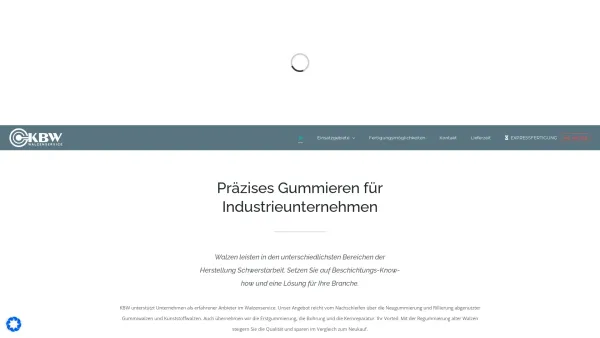 Website Screenshot: KBW Walzenservice GbR - Startseite - KBW Walzen GbR - Date: 2023-06-20 10:38:13