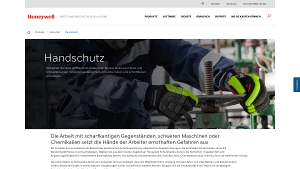 Website Screenshot: KCL Kächele Cama Latex GmbH -  Wir nehmen Ihre Hände  in Schutz - Handschutz | Honeywell - Date: 2023-06-20 10:38:13