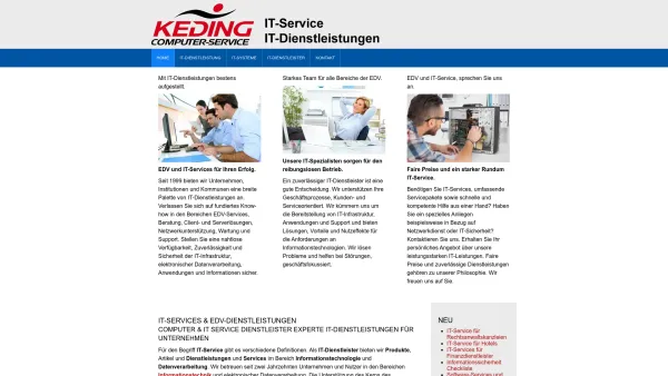 Website Screenshot: Keding Computer-Service - EDV & IT Service, Services & Dienstleistungen Hamburg - Date: 2023-06-20 10:42:08