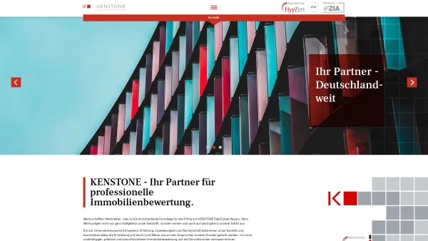 Website Screenshot: Kenstone GmbH - KENSTONE - Ihr Partner für professionelle Immobilienbewertung - Date: 2023-06-20 10:42:08