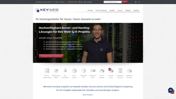 Website Screenshot: Keyweb AG - Die Hosting Marke: Keyweb - Date: 2023-06-20 10:38:16