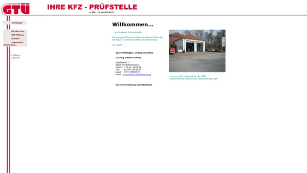 Website Screenshot: GTÜ Gesellschaft für Technische Überwachung Prüfstelle Schulze -  Mehr Service für Sicherheit - KFZ Prüfstelle - Date: 2023-06-20 10:38:16
