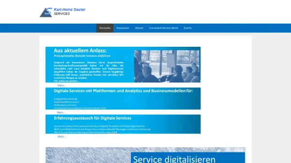 Website Screenshot: Karl-Heinz Sauter Services und Consulting GmbH - Karl-Heinz Sauter - Date: 2023-06-20 10:38:16