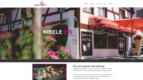 Website Screenshot: Eisbedarf Kibele - Kibele Eis | Hagnau - Date: 2023-06-20 10:38:16