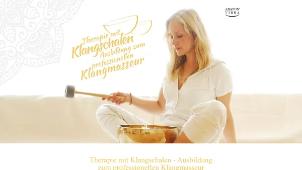 Website Screenshot: Klangmassage-Schule - Home - Klangmassage Ausbildung - Date: 2023-06-20 10:42:08