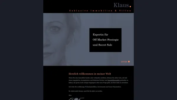 Website Screenshot: Klaus Exklusive Immobllien+Villen e. Kfr. - Klaus Immobilien – Eine weitere WordPress-Website - Date: 2023-06-20 10:38:16
