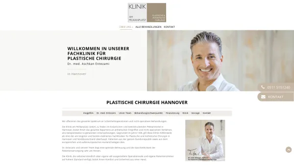 Website Screenshot: Klinik am Pelikanplatz Hannover für plastische und ästhetische Chirurgie - Plastische Chirurgie/Schönheitschirurgie Hannover | Klinik am Pelikanplatz - Date: 2023-06-20 10:42:11