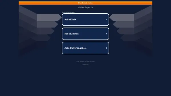 Website Screenshot: KLINIK PIEPER oHG Prävention und Rehabilitation - klinik-pieper.de - Date: 2023-06-20 10:38:19