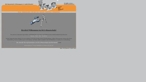 Website Screenshot: KLS-Haustechnik Fruehmessgasse 27 92681 Erbendorf - KLS-Haustechnik | Home - Date: 2023-06-20 10:38:19