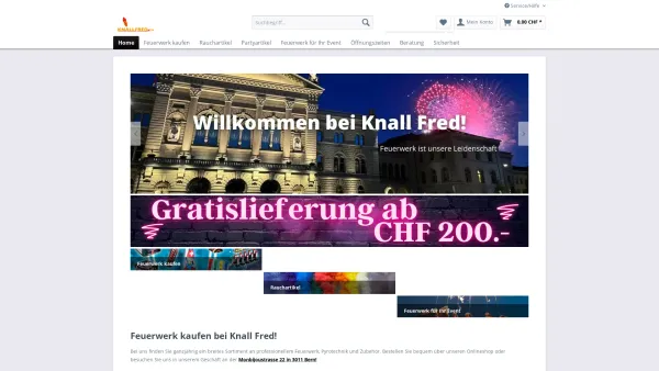 Website Screenshot: Knall Fred GmbH - Feuerwerk kaufen | Knall Fred Shop - Date: 2023-06-20 10:42:11