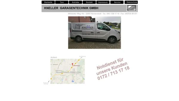 Website Screenshot: Kneller Garagentechnik GmbH - Startseite - Date: 2023-06-20 10:38:19