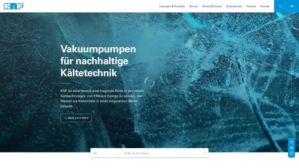 Website Screenshot: KNF Neuberger GmbH -  Membranpumpen und Systeme - KNF | Membranpumpen und Systeme - Date: 2023-06-20 10:38:19