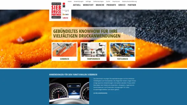 Website Screenshot: Siebdruck-Partner, c/o KISSEL + WOLF GmbH - Siebdruck, Textildruck, Tampondruck - Date: 2023-06-20 10:38:19