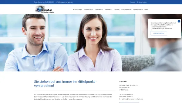 Website Screenshot: KompAss Ihr Finanznavigator - KompAss Frank Weinrich e.K. – Finanzdienstleister - Date: 2023-06-20 10:38:19