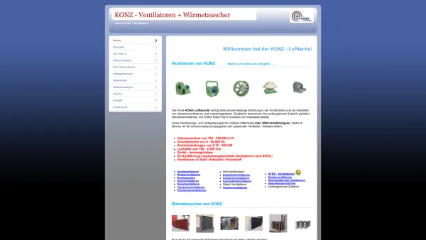 Website Screenshot: KONZ Ventilatoren - KONZ Ventilatoren - Date: 2023-06-20 10:38:22