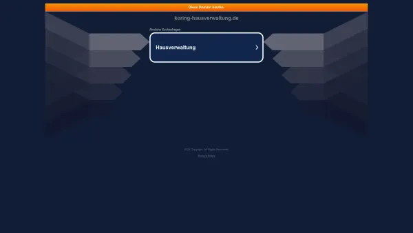 Website Screenshot: KORING Hausverwaltungen GmbH - koring-hausverwaltung.de - Date: 2023-06-20 10:38:22