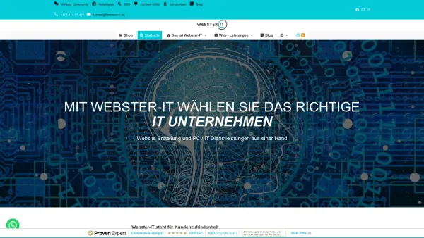 Website Screenshot: Kosterium.de - Webster-IT – Ihr IT Unternehmen aus Mannheim - Date: 2023-06-20 10:42:11