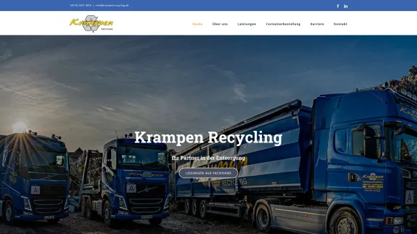 Website Screenshot: Krampen Recycling - Home - Krampen Recycling - Date: 2023-06-20 10:38:22