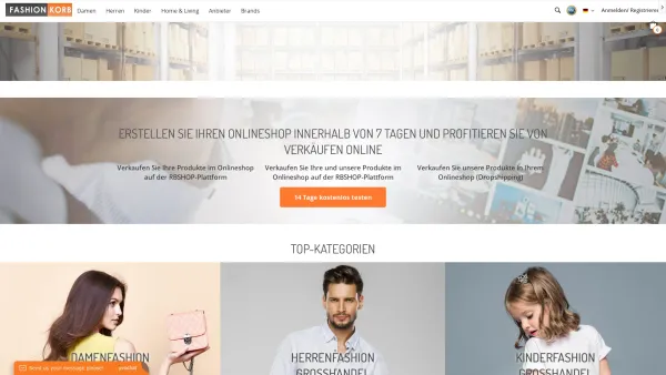Website Screenshot: Krauzze GmbH Schuhe & Textil Mode Online Shop - Großhandel Schuhe & Mode Online kaufen | FashionKorb - Date: 2023-06-20 10:38:22