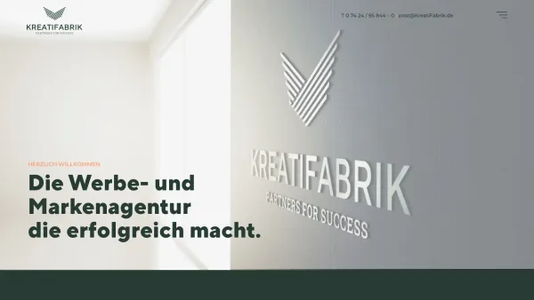 Website Screenshot: KreatiFabrik - die IdeenProduktionsstätte - KreatiFabrik | Marken- und Werbeagentur - Date: 2023-06-20 10:38:22