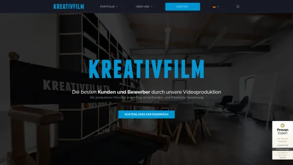 Website Screenshot: Kreativfilm GmbH - KREATIVFILM GmbH | Filmagentur - Videoproduktion - Date: 2023-06-20 10:38:22