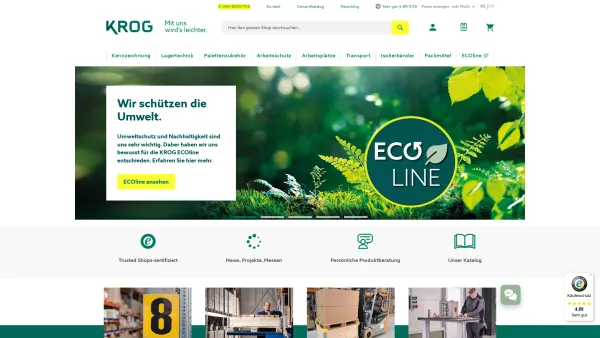 Website Screenshot: Valdemar Krog GmbH - Valdemar Krog GmbH | Lager- & Betriebseinrichtungen - Date: 2023-06-20 10:38:22