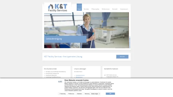 Website Screenshot: K & T Gebäudemanagment - Gebäudereinigung Kassel - K&T Facility Services - Date: 2023-06-20 10:38:22