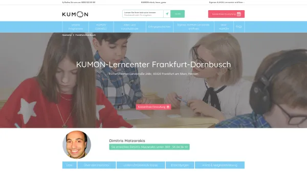 Website Screenshot: Kumon Lerncenter Frankfurt-Dornbusch - KUMON-Lerncenter Frankfurt-Dornbusch - KUMON Deutschland - Date: 2023-06-20 10:38:25