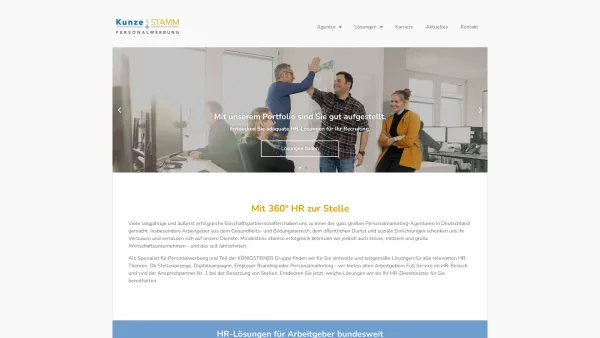 Website Screenshot: Kunze + Stamm GmbH - Kunze + Stamm – für HR im öffentlichen Dienst - Date: 2023-06-20 10:38:25