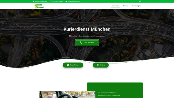 Website Screenshot: Kurier Korrekt GmbH Europaweite direktfahrten und weltweite Overnight Sendungen - Herzlich Willkommen - - Date: 2023-06-20 10:38:25