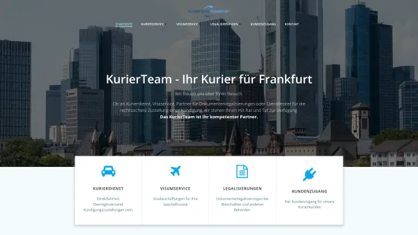 Website Screenshot: KurierTeam Frankfurt - Kurierteam Frankfurt - Date: 2023-06-20 10:38:25