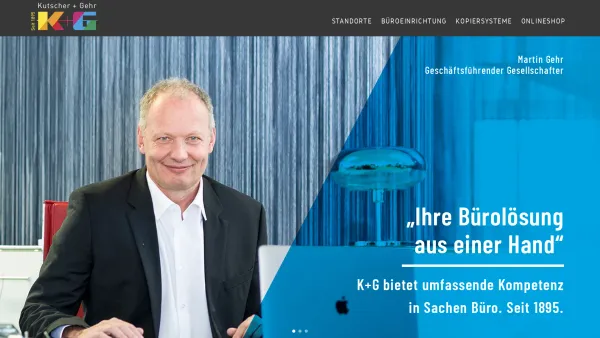 Website Screenshot: Kutscher + Gehr GmbH & Co. KG K + G Officecenter - K+G – Kutscher + Gehr - Date: 2023-06-20 10:38:25