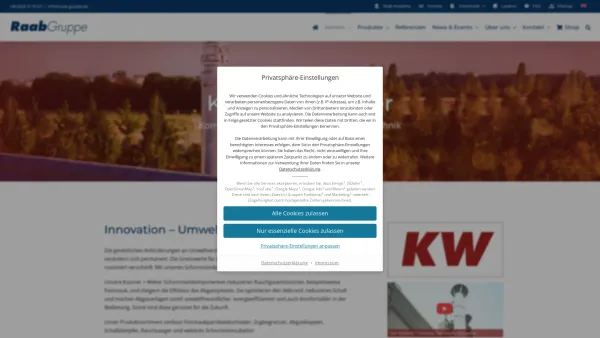 Website Screenshot: Kutzner + Weber GmbH -  Abgastechnische Produkte  und Schalldämpfer für Heizungs- und Abgasanlagen - Kutzner + Weber – Raab-Gruppe - Date: 2023-06-20 10:38:25