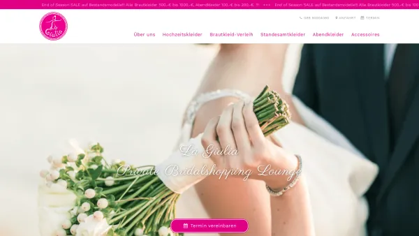 Website Screenshot: La Giulia - ♥ La Giulia ✓ Brautmode ✓ Brautkleider für Standesamt & Trauung in München | La-Giulia.de - Date: 2023-06-20 10:42:11