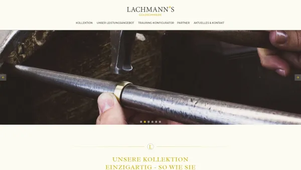 Website Screenshot: Lachmann's Goldschmiede e.K.-Inh. Maren Evers-Knoop - Home - Lachmann's Goldschmiede - Date: 2023-06-20 10:38:25