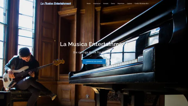 Website Screenshot: La Musica Entertainment Alleinunterhalter - Settimo Mancino – Die richtige Musik für Ihre Feier. - Date: 2023-06-20 10:38:27
