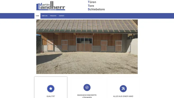Website Screenshot: Landherr Tür und Torbau - Landherr – Türen, Tore, Schiebetore - Date: 2023-06-20 10:38:27